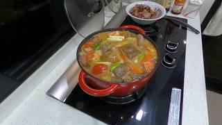 假日料理時間 全聯換購 德國雙人牌琺瑯鑄鐵鍋 COSTCO牛肋鑄鐵鍋紅燒番茄牛肉麵