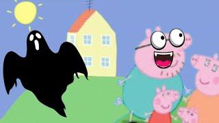 running from ghost | PEPPA PIG PARODY CLUB