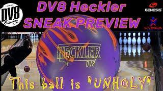 DV8 Heckler Bowling Ball Sneak Preview -- Versatile enough for both 2-handers and 1-handers!