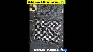 MMC and CPU installation trick  all mobile ic Repair Done by #osmanmobile 