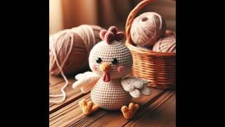 닭인형(a chicken doll) #인공지능 #코바늘 #닭 #인형 #닭인형 #코바늘인형  #ai #craft #crochet #chicken #doll