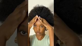 Quick and easy hairstyle for 4c hair #naturalhair #4chairstyles #naturalhairstyles