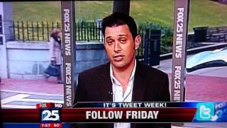 @davidgerzof #ff me on @fox25news #tweetweek