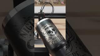 Engraving Halloween Magic on a Cup! Spooky Designs with AlgoLaser Alpha MK2 and ARC