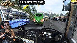 VRL Travels Prakash Vega Bus Races Driving with Logitech g29 Steering | ETS2 Telugu Gamer World