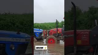 Kubota MU 4501 4wd v/s sonalika 740 di  stuck in mud @anuragkourav