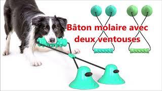 Jouet pour chien, ventouse jouet pour chien, distributeur de friandises, bâton molaire