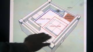 구들(온돌)학교 강의Korea heating under hypocaust gudeul room 406 / 무운구들의 팔현사기 기법으로는 찜질방이 된다.