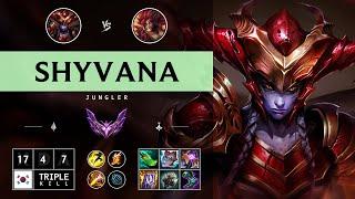 Shyvana Jungle vs Zyra: Triple Kill, Godlike - KR Master Patch 14.15