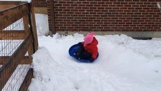 WCPO's Chris Riva has this video of what he calls a "Mason Driveway Snow Slide"