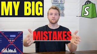 My Beginner Shopify Dropshipping Mistakes (AVOID THESE)