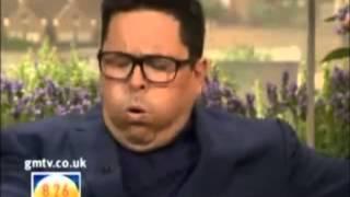 Dom Joly faints on GMTV