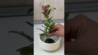 Ваза керамическая и кензан флористический с вайлдберриз