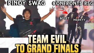 MARKYY and BOYET CONFRONTS RSG AFTER THEY BEAT THEM AND TEAM EVIL WILL GO TO GRAND FINALS!!!