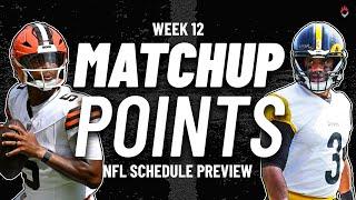 Fantasy Football Guru Reveals Top Matchup Points for Week 12!