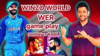  LIVE,WINZO WORLD WER game play/DHONI vs KHOLI/#shortvideo#game#subash vlogs gaming