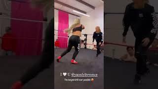 liv morgan & summer rae training in the hart family dungeon #livmorgan #summerrae