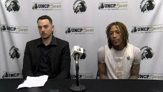 Basketball Post Game: Drew Richards and Dallas Gardner react to matchup with USC Aiken