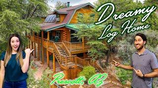 Touring a DREAMY LOG HOME in the Pines of Prescott