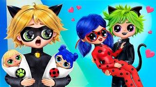 Ladybug Story: Cat Noir or Claw Noir? 32 LOL OMG DIYs