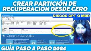 Crear PARTICIÓN DE RECUPERACIÓN desde CERO en Windows 10 | ERROR 0x80070643 | ERROR KB5034441 | 2024