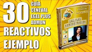 CENEVAL EGEL PLUS ADMINISTRACIÓN + 30 REACTIVOS SIMULADOR EJEMPLO + GUÍA PARA EXAMEN