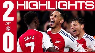 THREE BIG POINTS! | HIGHLIGHTS | Arsenal vs Manchester United (2-0) | Timber, Saliba | PL