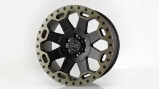 Black Rhino Truck Wheels Warlord - Matte Black with Matte Dark Tint Lip