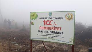 BANDIRMA TİCARET BORSASI KARADAĞ CUMHURİYET ORMANI 10.OOO FİDAN DİKİMİ TÖRENİ
