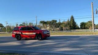 Palm Beach County Fire Rescue Battalion Chief 19 Responding From Station 14