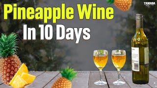 Pineapple Wine Making At Home |  How To Make Pineapple Wine in 10 Days | Easy Pineapple Wine Recipe