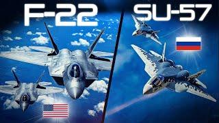 These 2 Morons Thought They Had A Plan... | F-22 Raptor Vs Su-57 | Digital Combat Simulator | DCS |