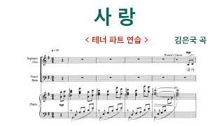 사랑 (김은국 곡) - 테너 | 중앙성가 21집 | 찬양대 파트 연습 | 찬양 연속듣기