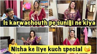 Is karwachouth pe sunilji ne kiya nisha ke liye kuch special …