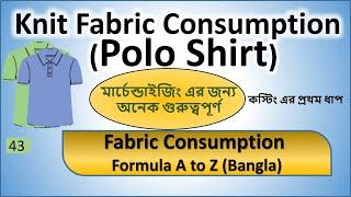 Polo shirt consumption | How to calculate Fabric Consumption for Polo shirt [psbd24]