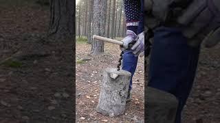 Финская свеча, как сделать  #forest  #bushcraft #survival