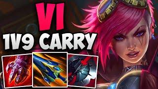 INSANE 1V9 CARRY VI GAMEPLAY IN CHALLENGER! | CHALLENGER VI JUNGLE GAMEPLAY | Patch 15.5 S15
