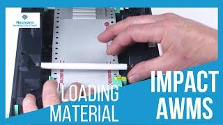 AWMS 245plus printer demo Label Material Loading - Impact Inc