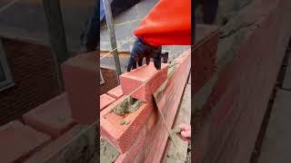 A great and professional masonry brick  wall work. I hope this helps us to learn this skill