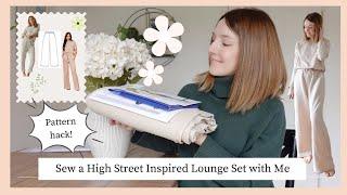 Sew a High Street inspired lounge wear set with me | Hacking sewing patterns I already own