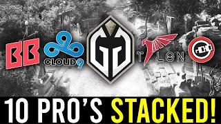 10 PRO'S STACKED in EU ranked! - TI13 ALLSTAR GAME!