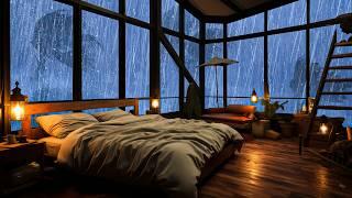 FALL ASLEEP IMMEDIATELY  Rain Sounds and Thunder outside the Window on a stormy night