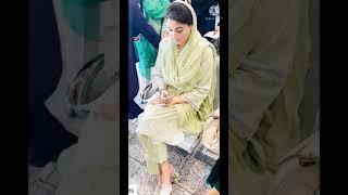 Elegant #Maryam Nawaz in light color dresses 3 Million  views  #viral short
