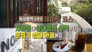 [지하철여행] 녹사평역 데이트! 실내 정원 산책 후 분위기 좋은 카페에서 인생샷 찍어볼까? - 6호선 녹사평역 데이트