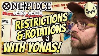 One Piece Card Game: OP10 Restriction List & Block Numbers/Set Rotation with Yonas