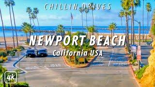 NEWPORT BEACH, California – 4K DRIVING TOUR – with Captions