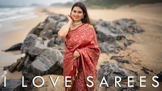 Kongposh Jamawar Banarasi Silk Saree | Red Banarasi Wedding Silk Saree - I Love Sarees #shorts