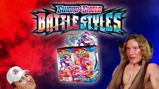 Opening Battle Styles Pokemon Cards With Ash!