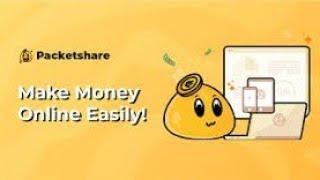 Packetshare opportunity 2nd Live withdrawl in PayPal 100% FREE To Join...