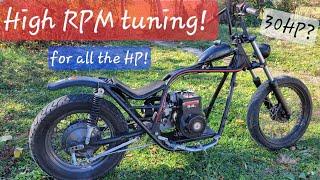 Custom Mini Chopper Carb tuning for all the Horsepower!